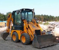 Földmunka végzés JCB 1CX géppel